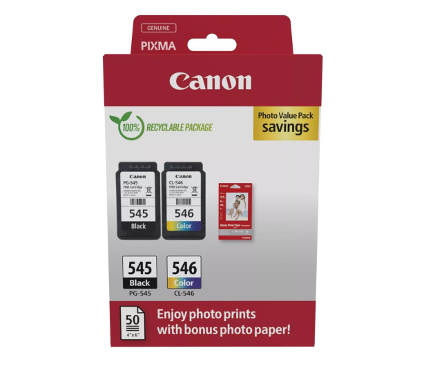 CANON Zestaw tuszów PG-545/CL-546 PVP 8287B008 - 1227038 - zdjęcie